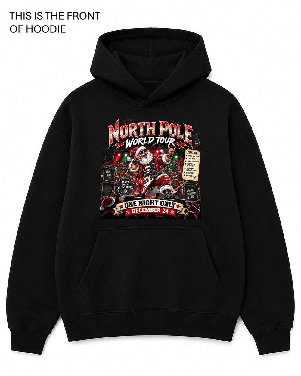 The North Pole World Tour Graphic Hoodie - Built Different Goods