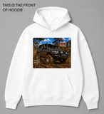 Premium graphic hoodie featuring the Toyota Landcruiser 80 Series design by Built Different Goods. Comfortable everyday hoodie available in sizes S to True 5XL.