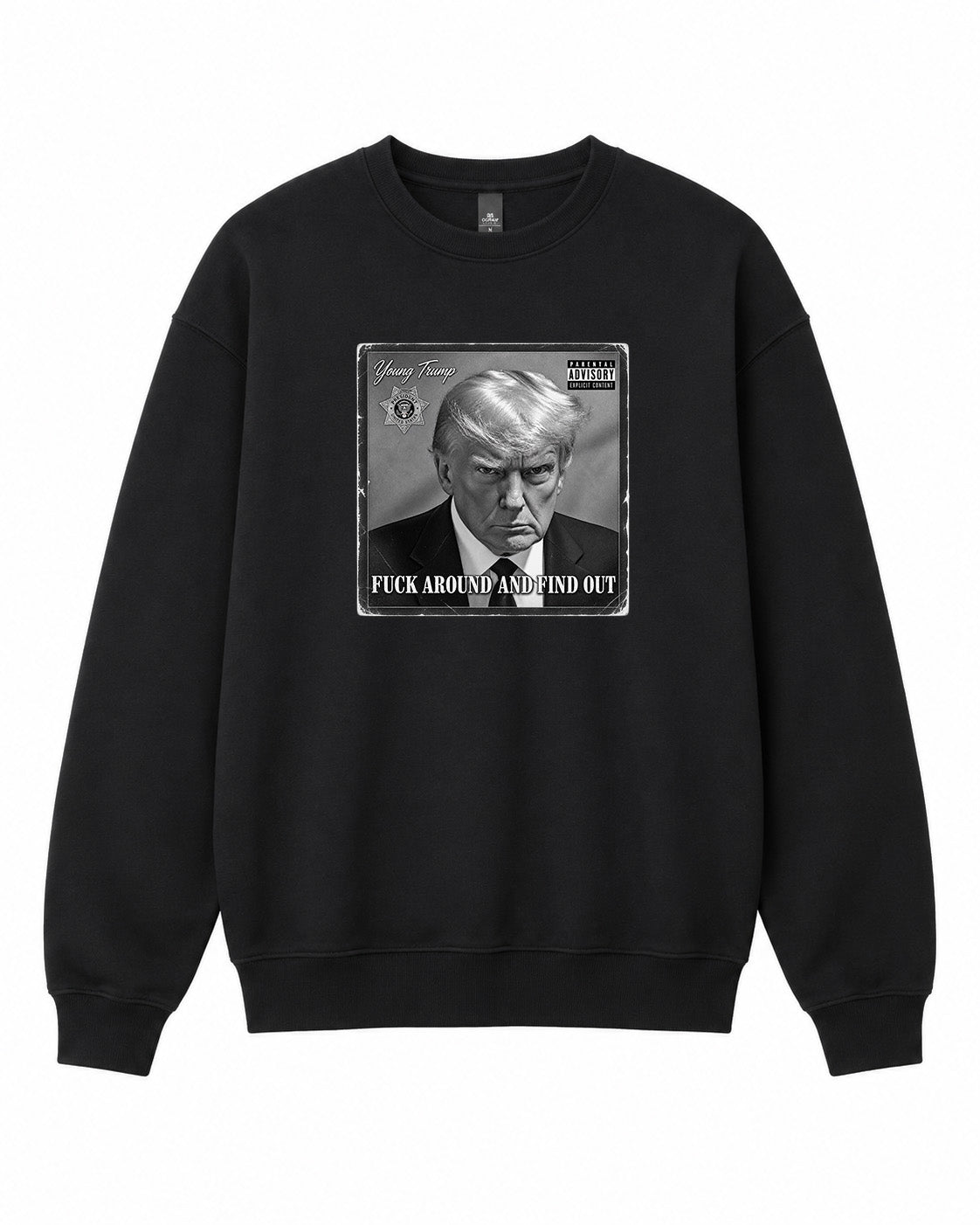 Trump Album Graphic Crewneck Sweatshirt - Built Different Goods