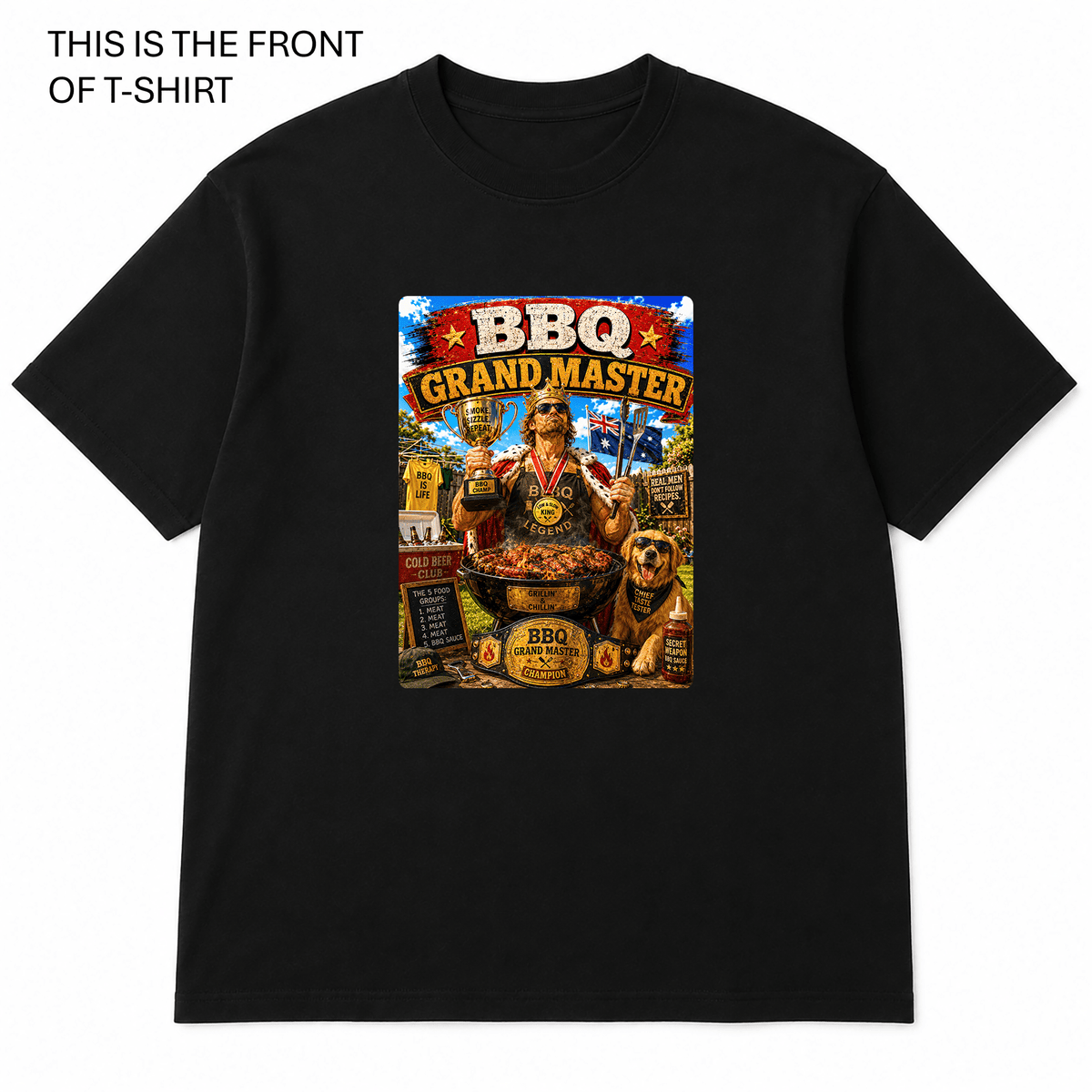 BDG Graphic T-Shirt - BBQ Grand Master - Built Different Goods