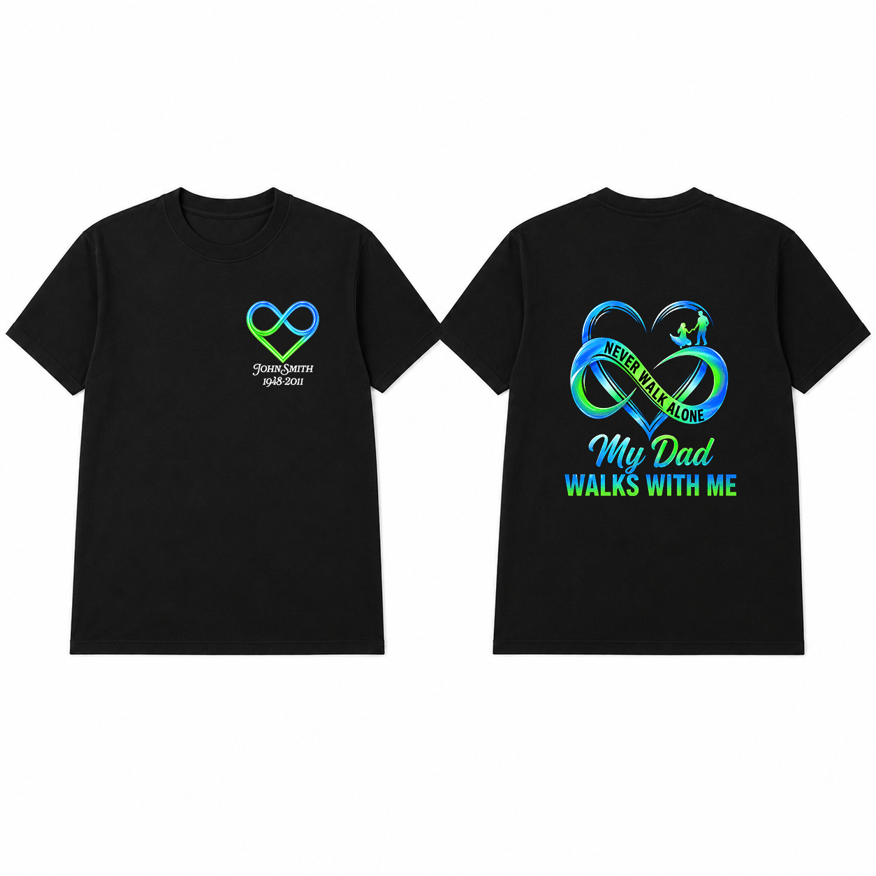 BDG Graphic T-Shirt - My Dad Walks With Me - Built Different Goods