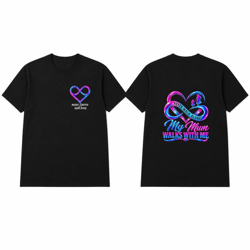 BDG Graphic T-Shirt - My Mum Walks With Me - Built Different Goods
