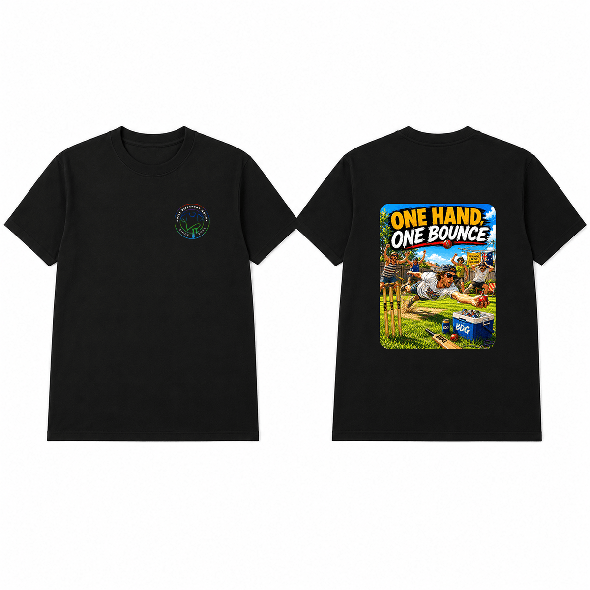 BDG Graphic T-Shirt - One Hand One Bounce - Built Different Goods
