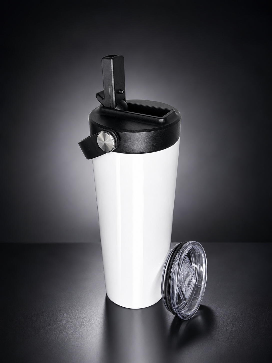 20oz Stainless Steel Tumbler With Two Lids - Zebra Drinking