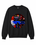 BDG Crew Neck Sweatshirt  - Neon Garage Burnout with Classic Coupe
