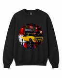 BDG Crew Neck Sweatshirt  - Neon Garage Burnout with Classic Coupe