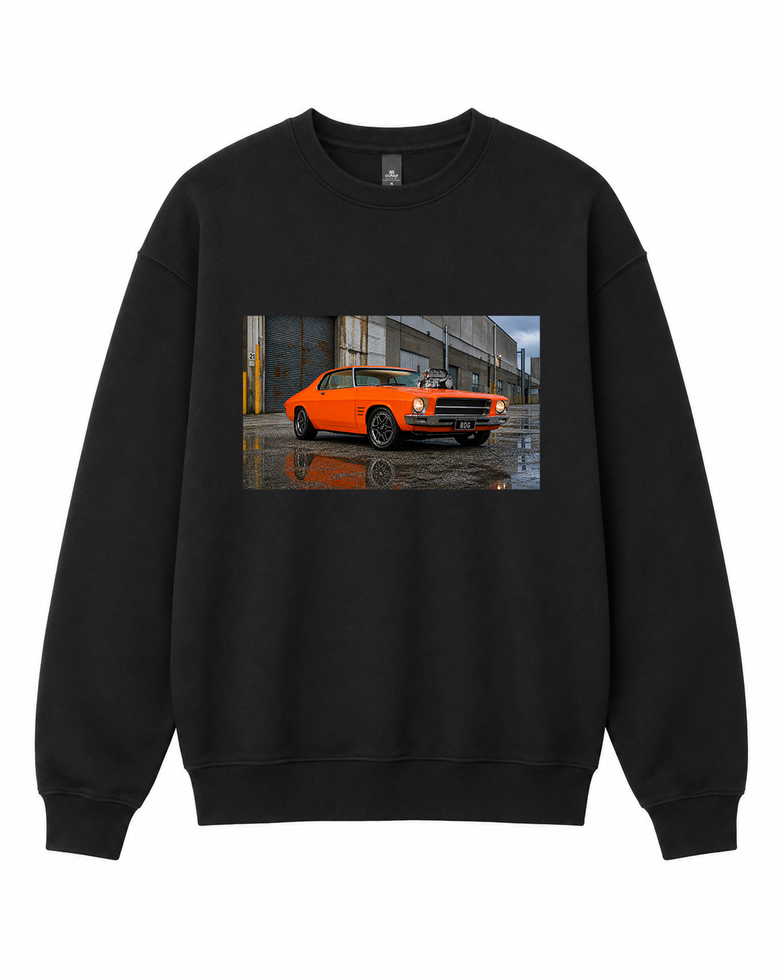 BDG Crew Neck Sweatshirt  - 1970s Classic V8 Blown Coupe
