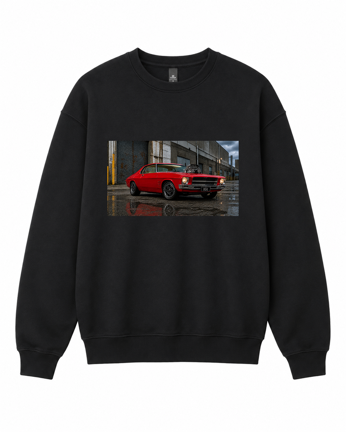 BDG Crew Neck Sweatshirt  - 1970s Classic V8 Blown Coupe