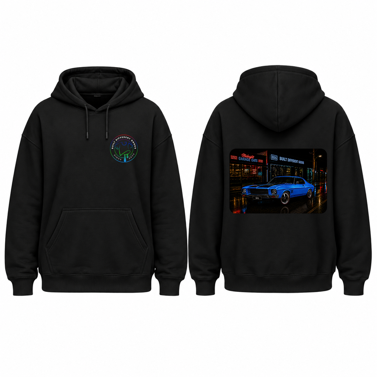BDG Graphic Hoodie - 1971-74 Vintage Aussie Street Machine
