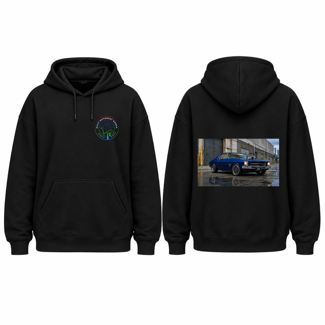 BDG Graphic Hoodie - 1970s Classic V8 Blown Coupe
