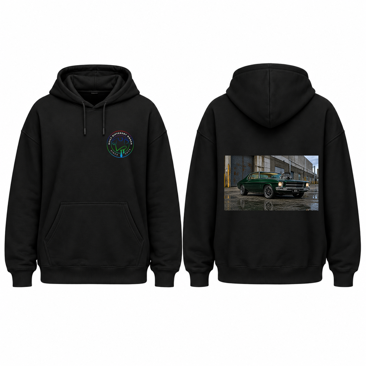 BDG Graphic Hoodie - 1970s Classic V8 Blown Coupe