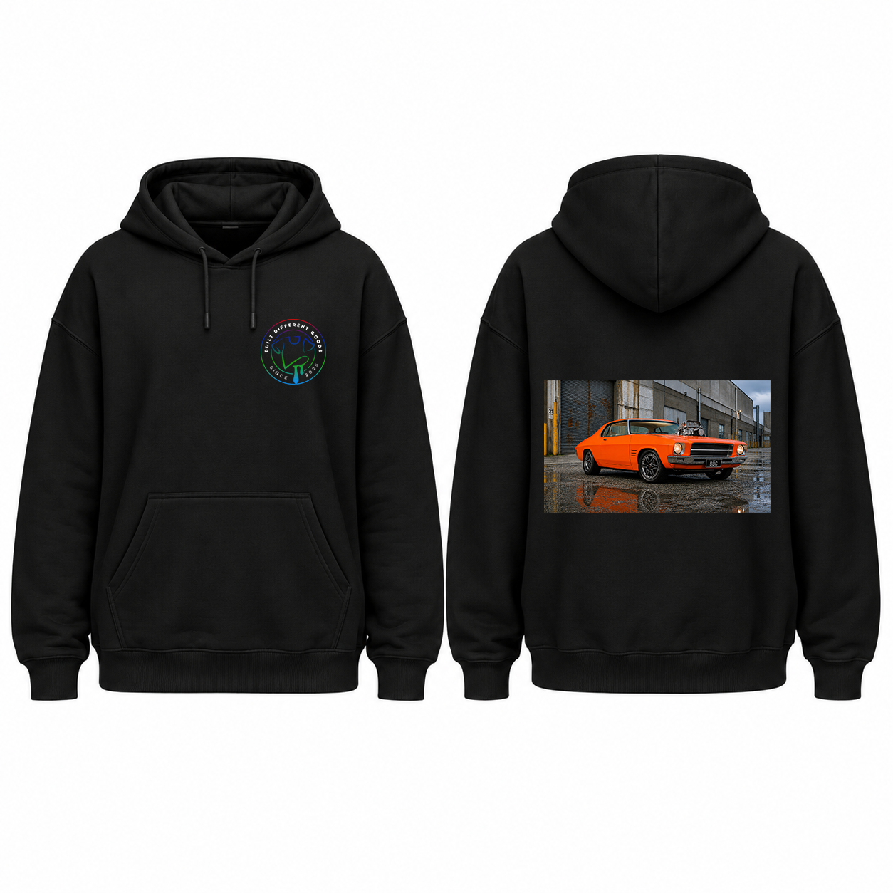 BDG Graphic Hoodie - 1970s Classic V8 Blown Coupe