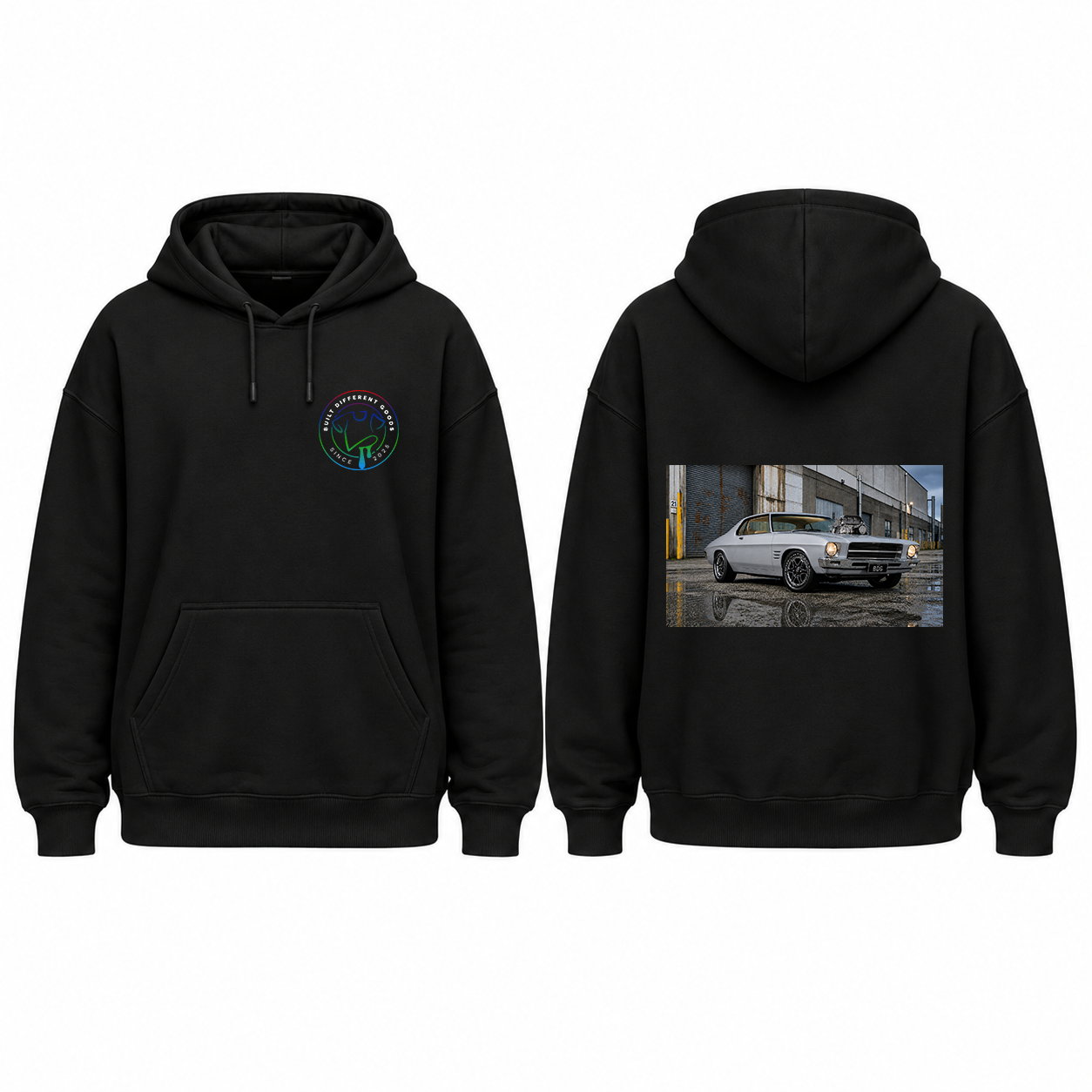 BDG Graphic Hoodie - 1970s Classic V8 Blown Coupe