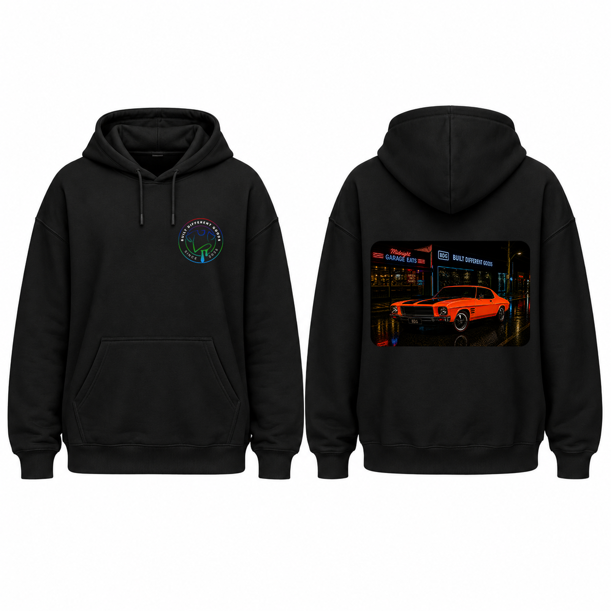 BDG Graphic Hoodie - 1971-74 Vintage Aussie Street Machine