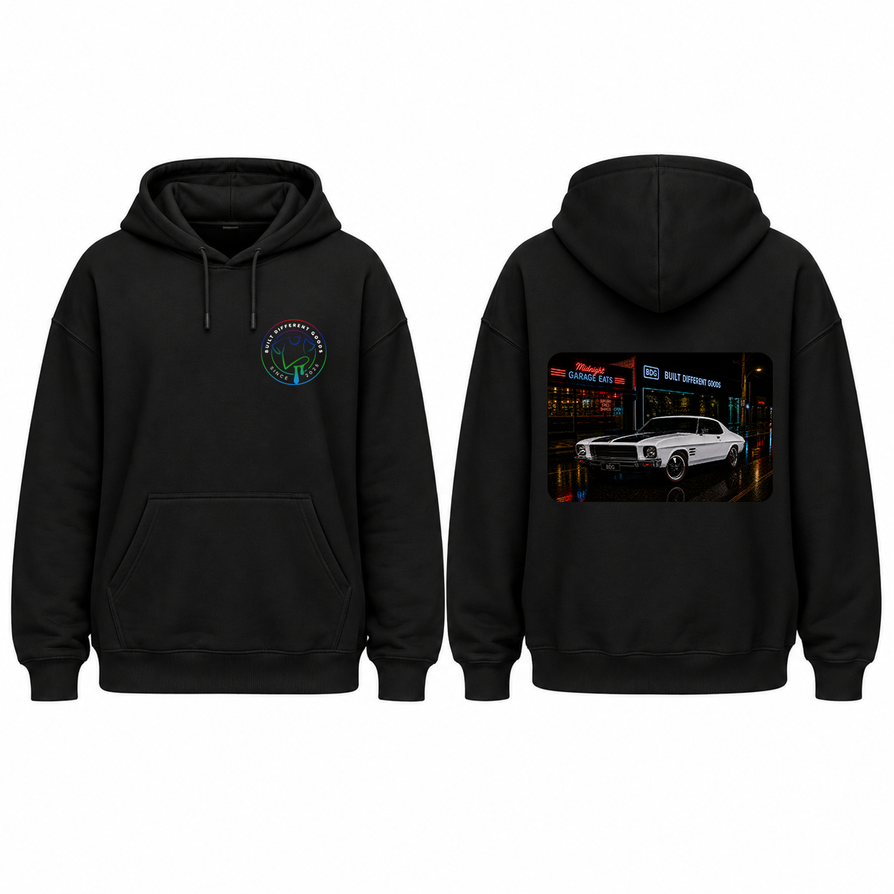BDG Graphic Hoodie - 1971-74 Vintage Aussie Street Machine