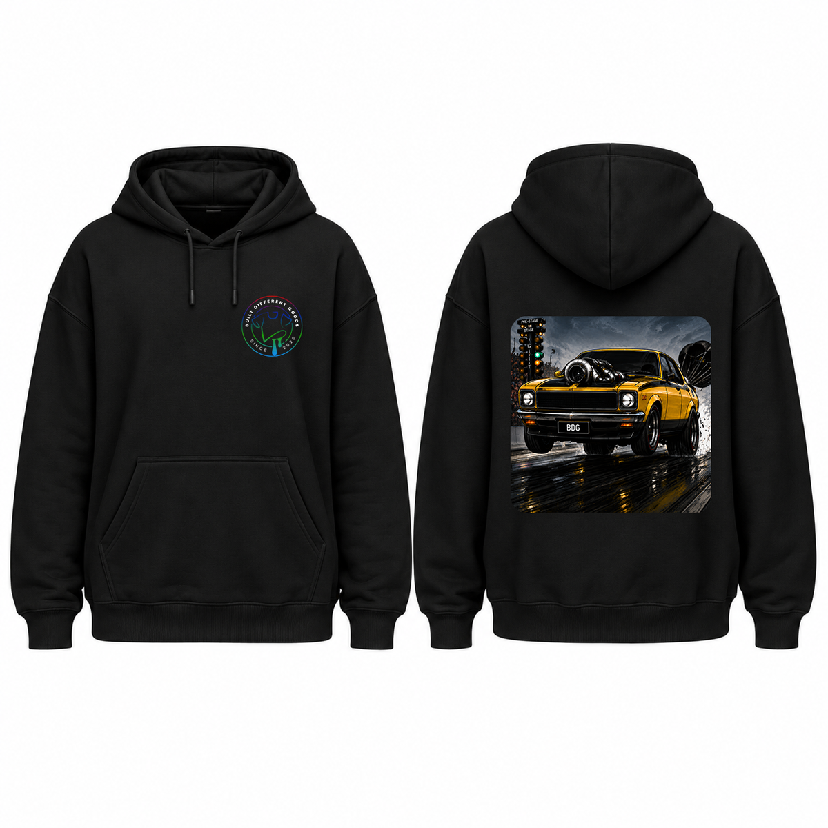 BDG Graphic Hoodie - 1974 Aussie Classic Drag Car