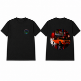 BDG Graphic T-Shirt - Neon Garage Burnout with Classic Coupe