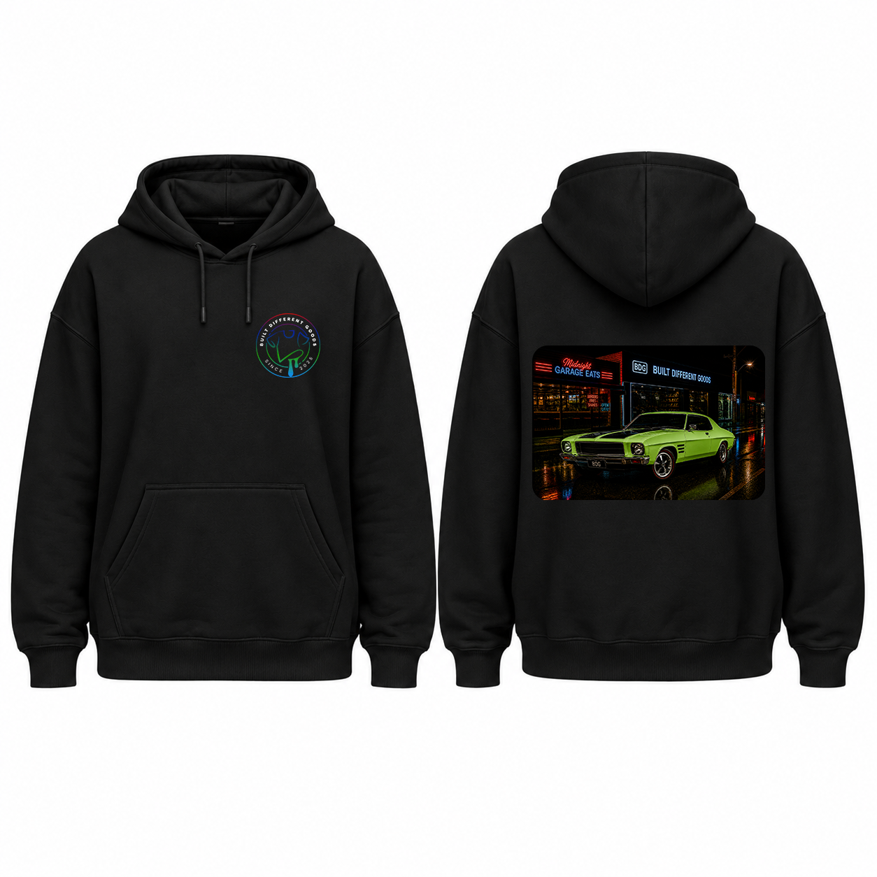 BDG Zip Up Hoodie - 1971-74 Vintage Aussie Street Machine