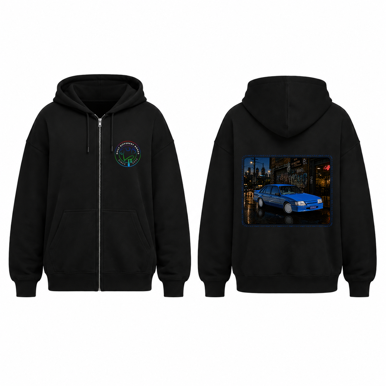 BDG Zip Up Hoodie - Supercharged Aussie Muscle Meanie
