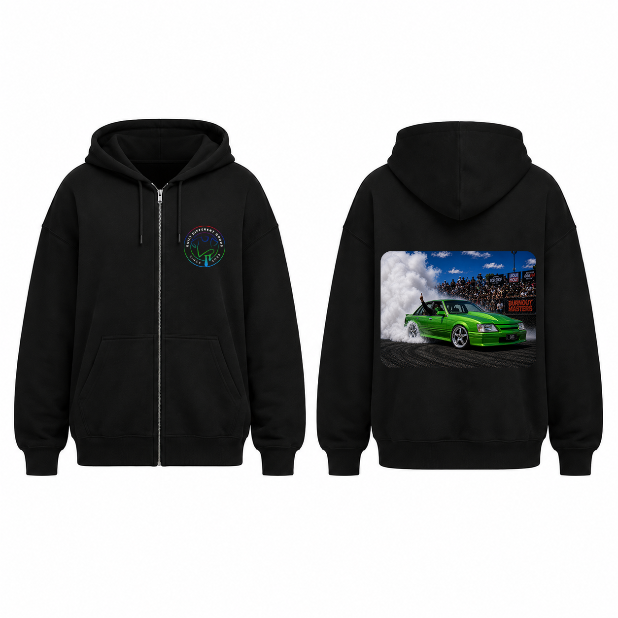 BDG Zip Up Hoodie - 1984-88 Classic Aussie Burnout