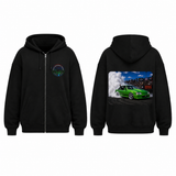 BDG Zip Up Hoodie - 1984-88 Classic Aussie Burnout