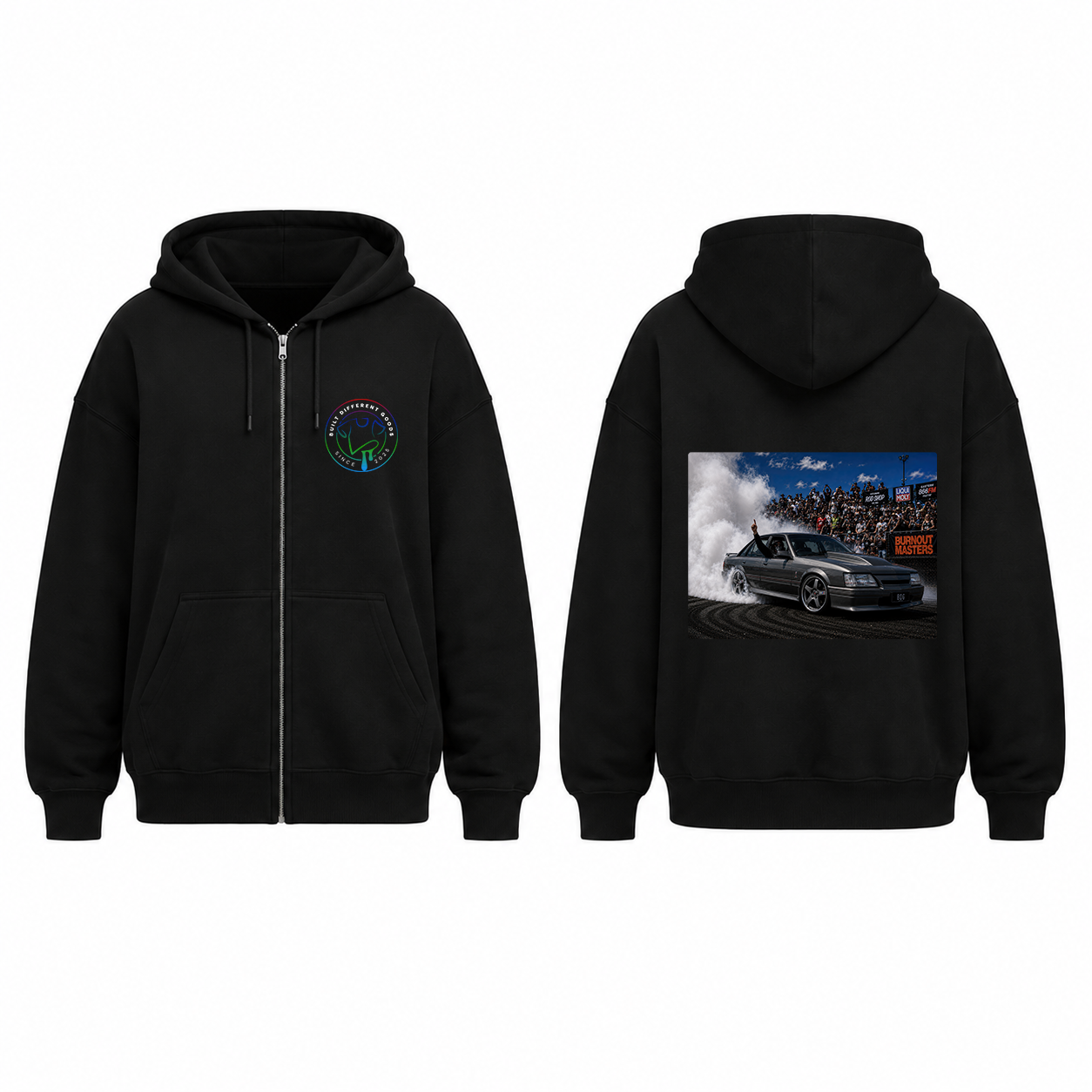 BDG Zip Up Hoodie - 1984-88 Classic Aussie Burnout