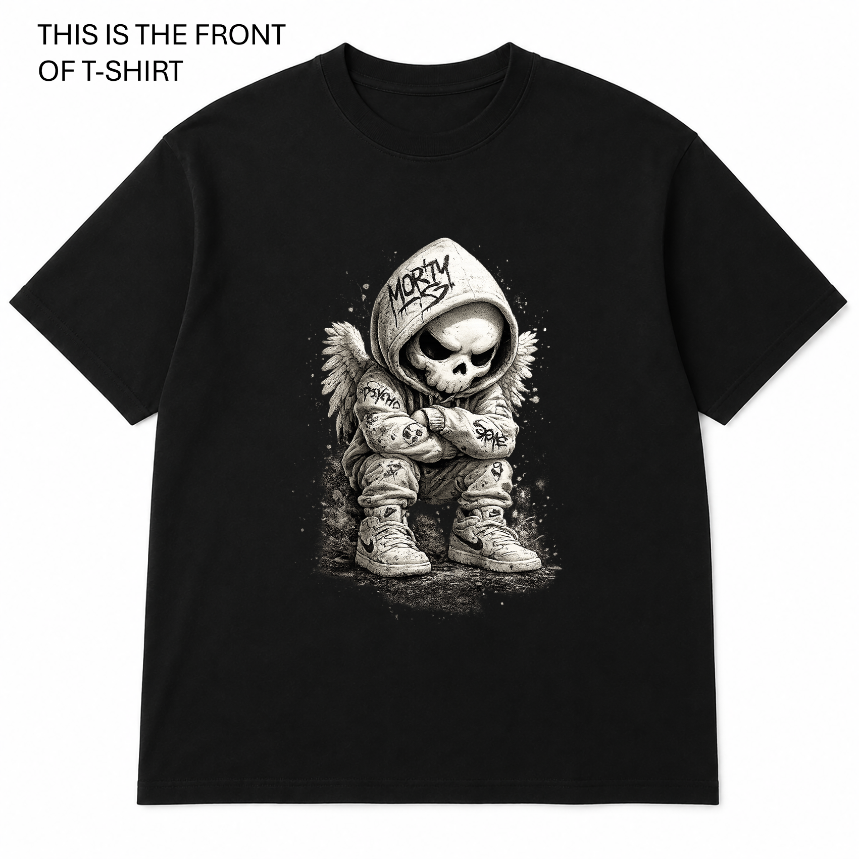 BDG Graphic T-Shirts - White skull