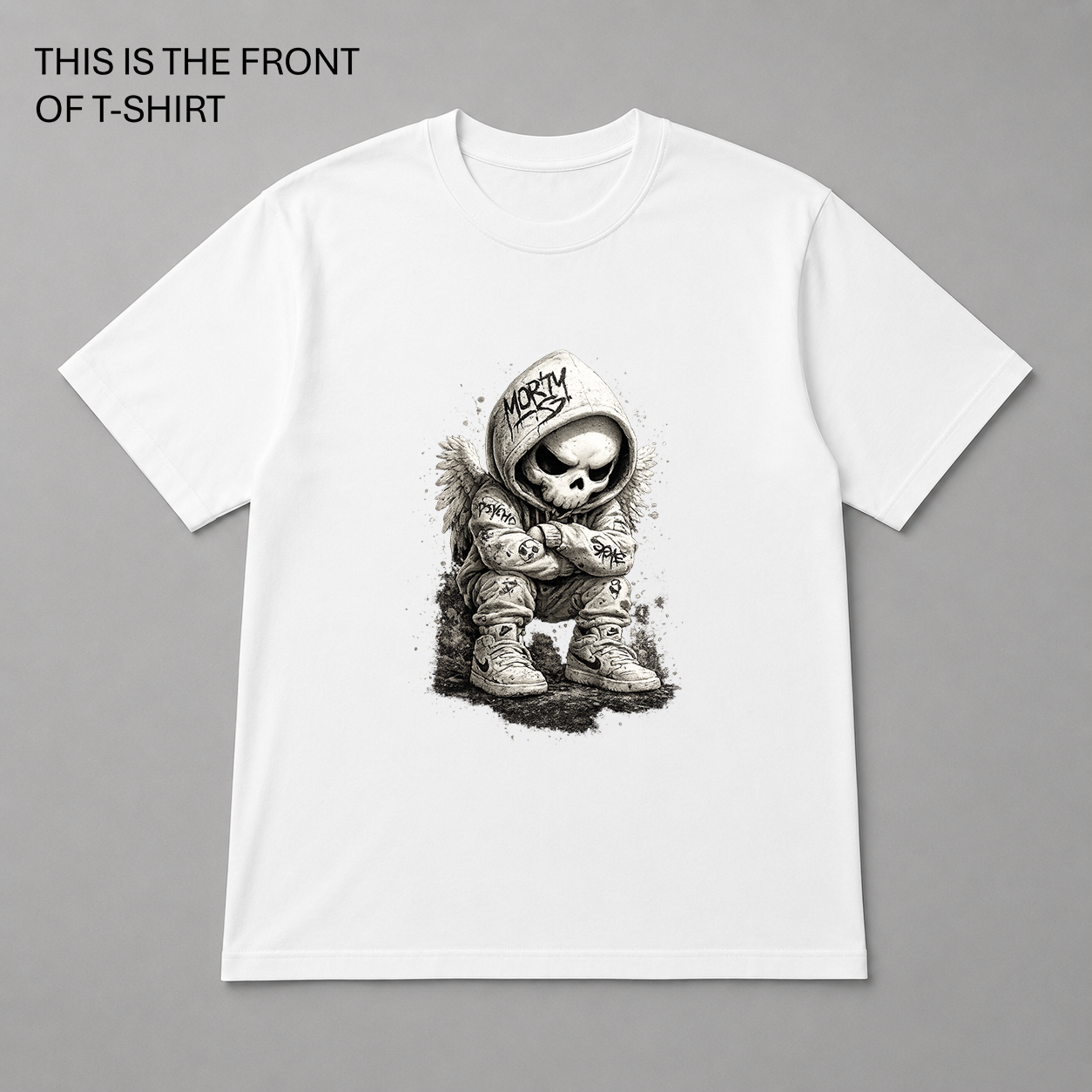 BDG Graphic T-Shirts - White skull
