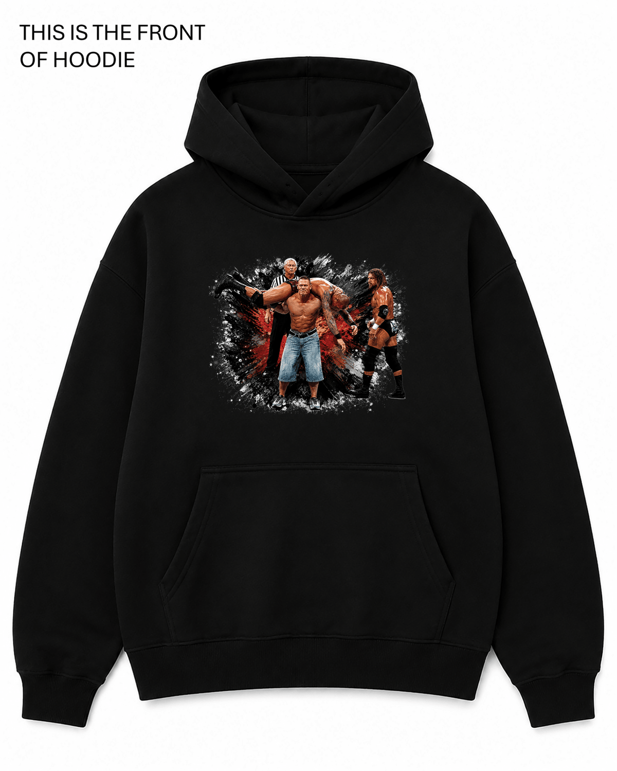 WWE John Cena Graphic Hoodie - Built Different Goods