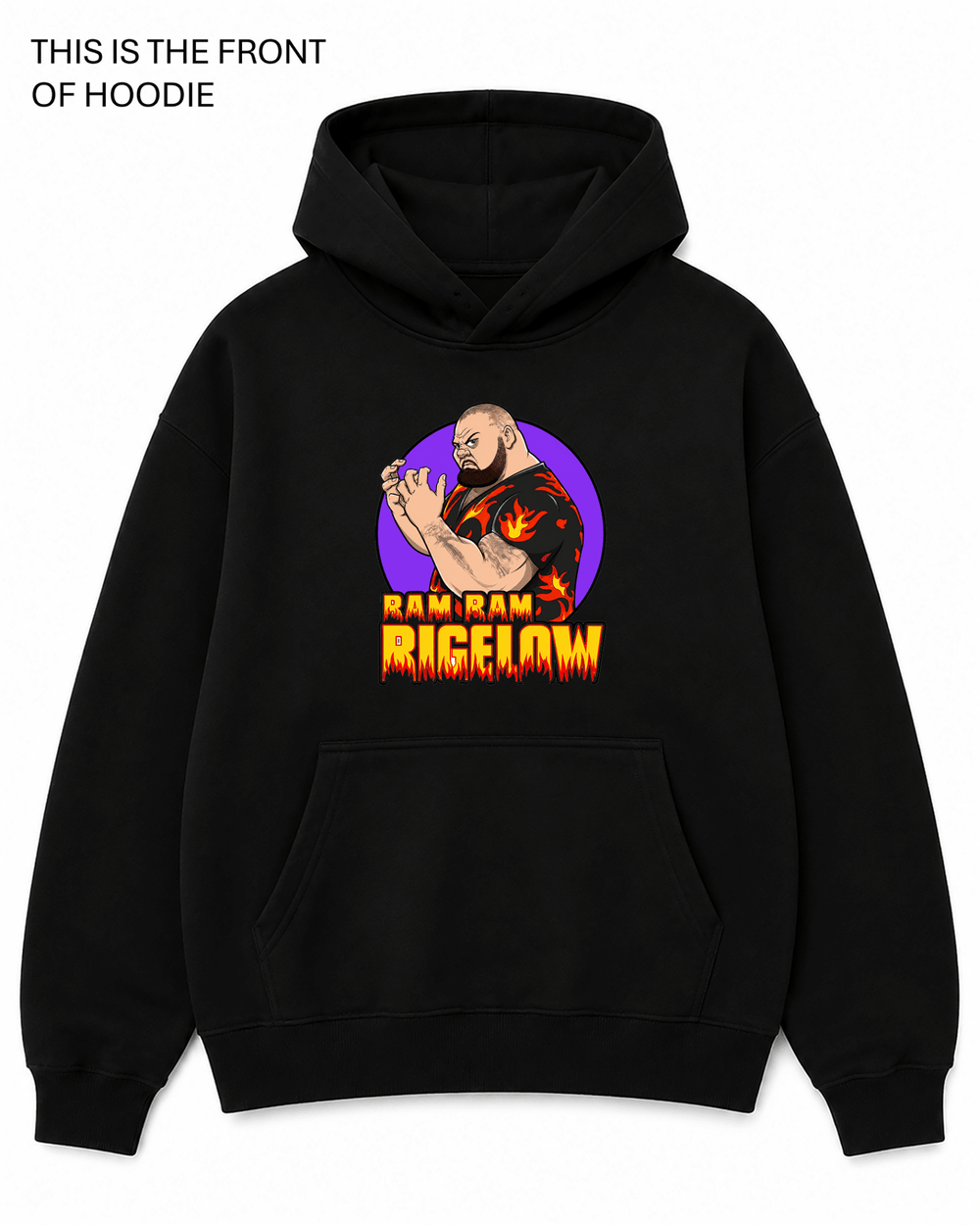 WWF Bam Bam Bigelow Graphic Hoodie - Built Different Goods