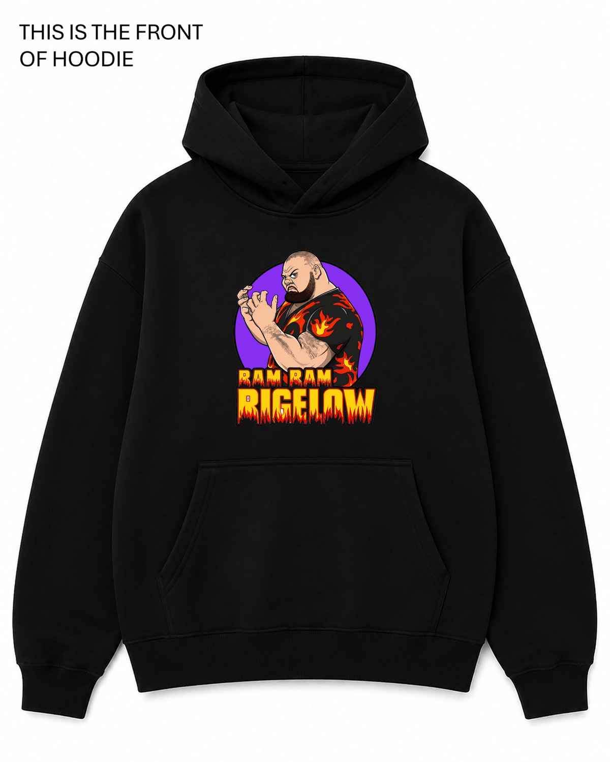 WWF Bam Bam Bigelow Graphic Hoodie - Built Different Goods