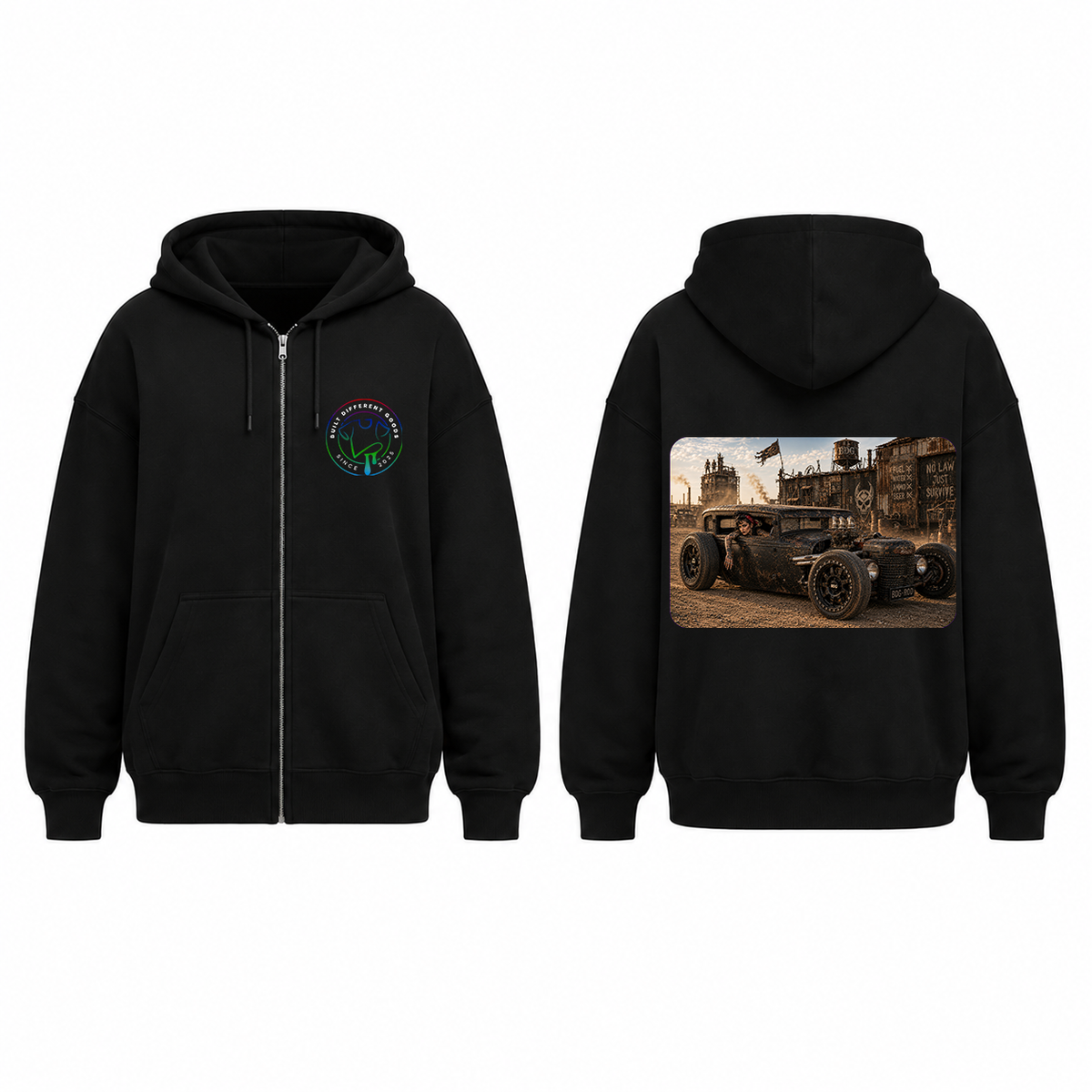 BDG Zip Up Hoodie - Ford 1929 Rat Rod