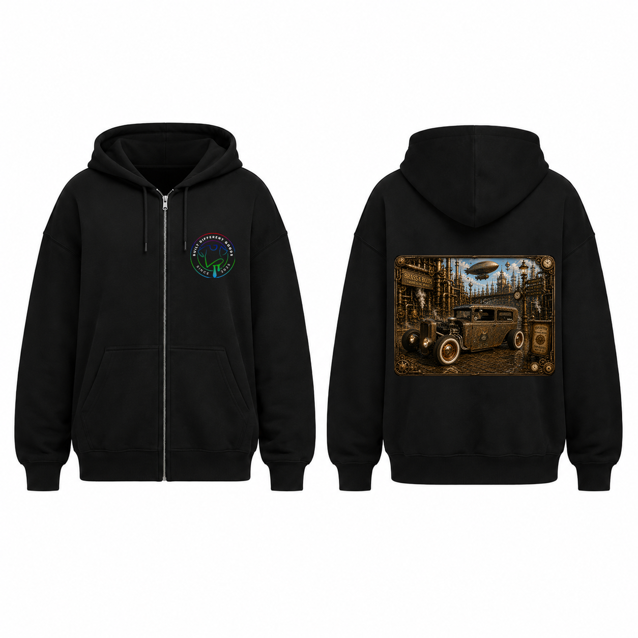 BDG Zip Up Hoodie -  Ford Model A Rat Rod
