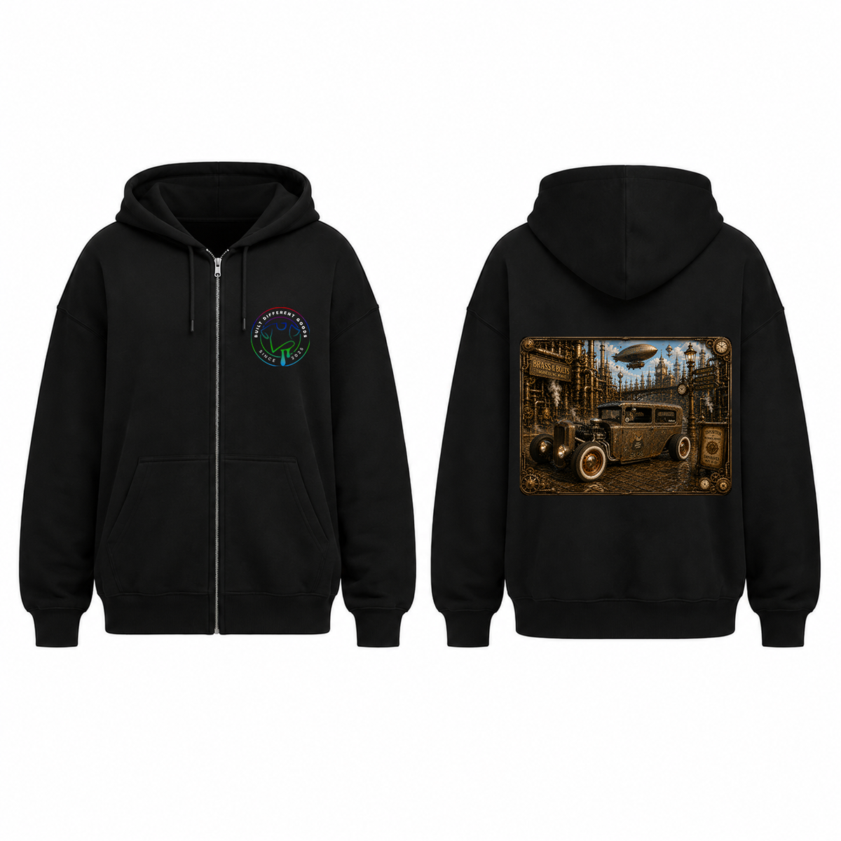 BDG Zip Up Hoodie -  Ford Model A Rat Rod