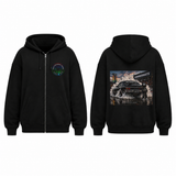 BDG Zip Up Hoodie - Ford XA GT Black