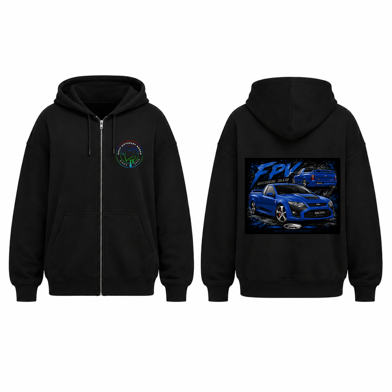 BDG Zip Up Hoodie - Ford FPV FG Super Pursuit Ute