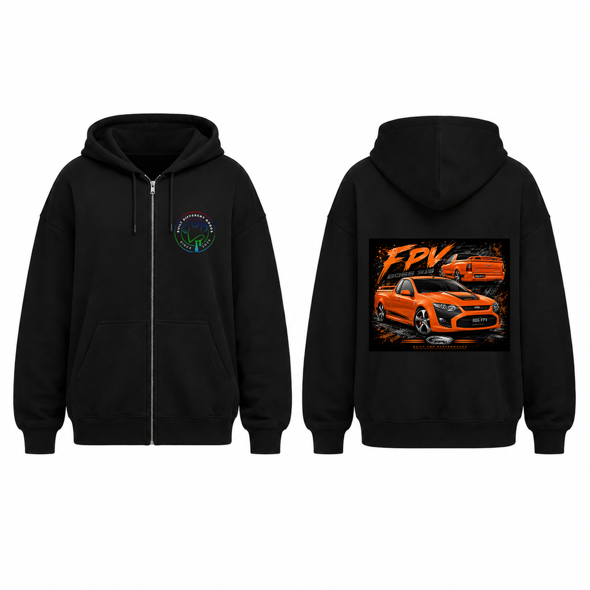 BDG Zip Up Hoodie - Ford FPV FG Super Pursuit Ute