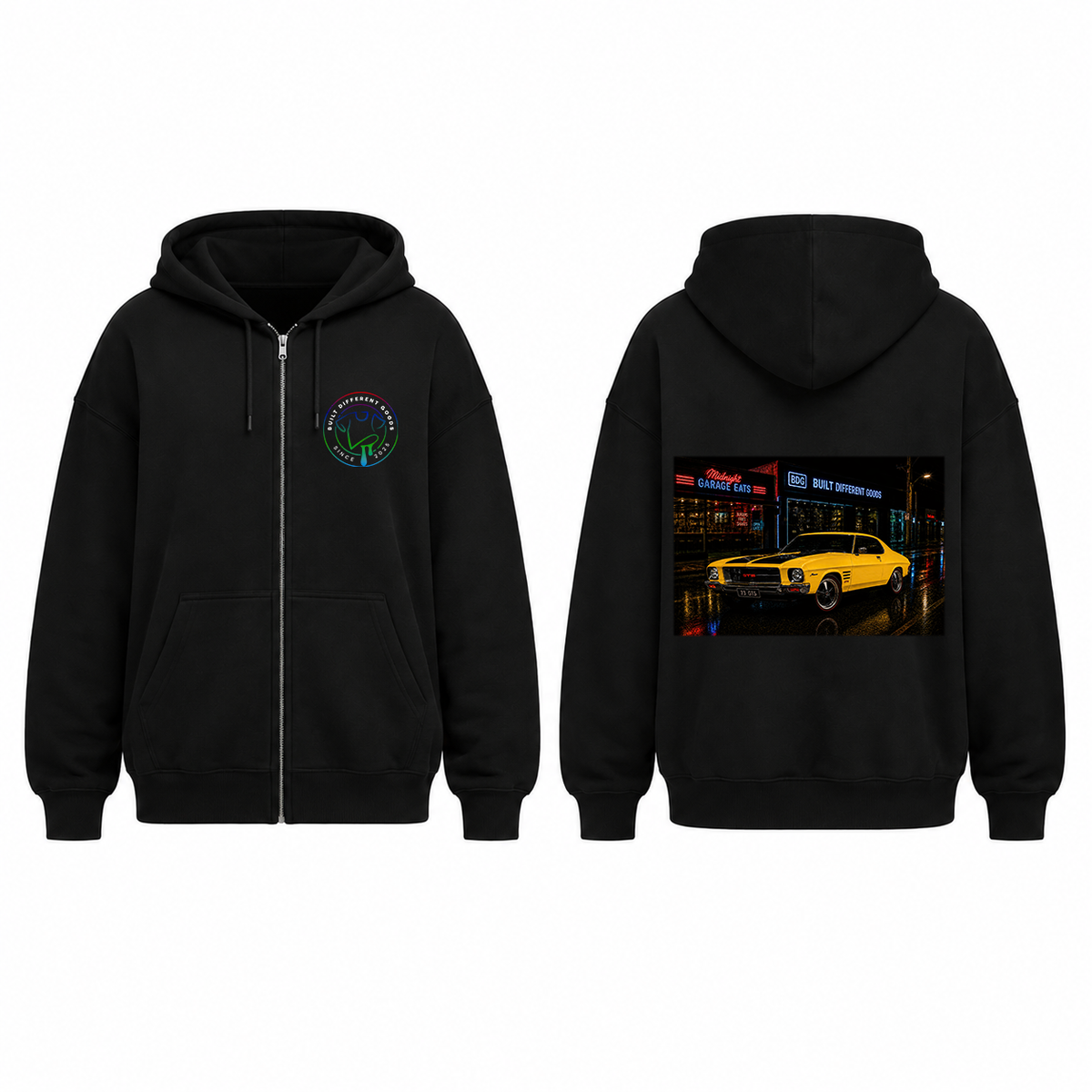 BDG Zip Up Hoodie - Holden HQ Monaro