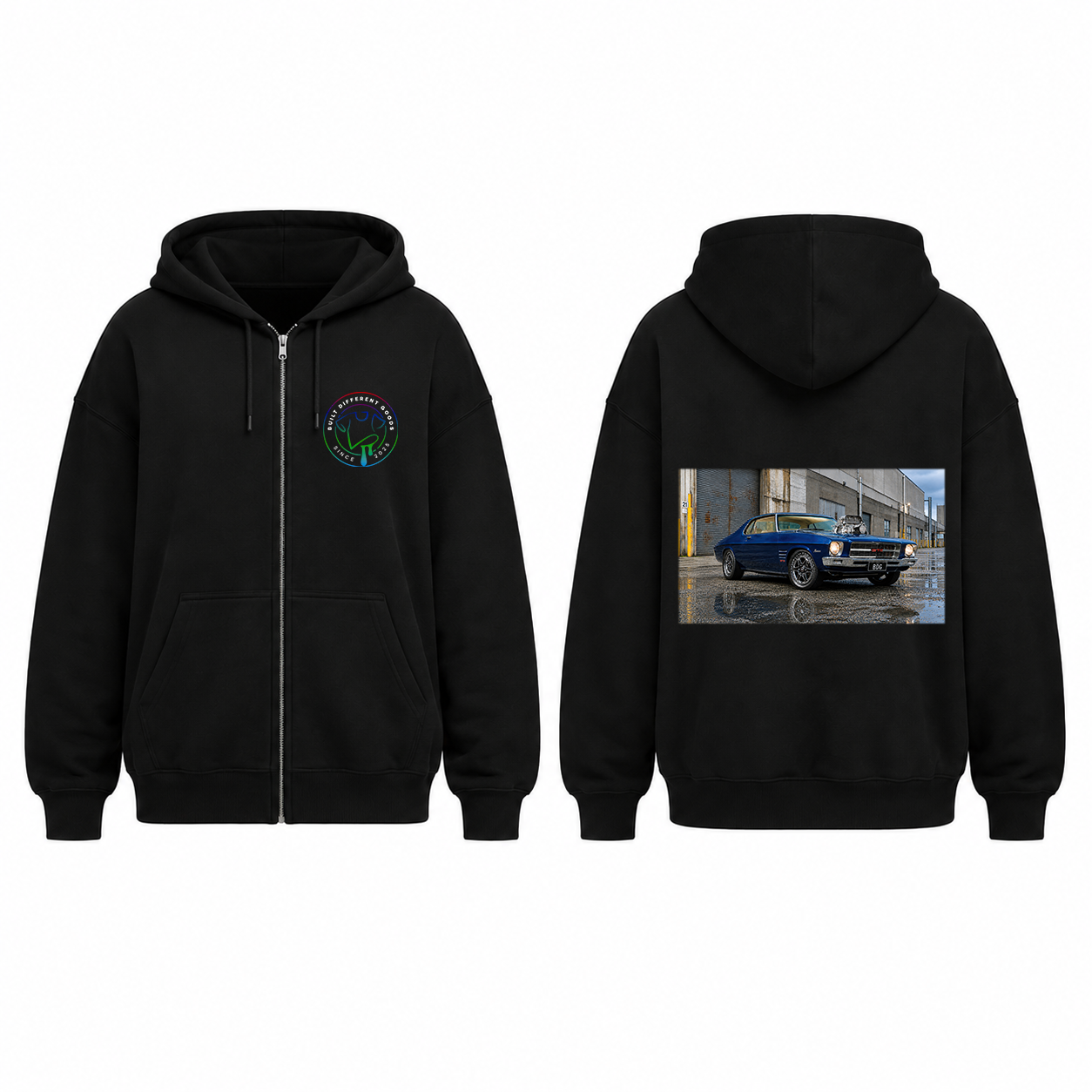 BDG Zip Up Hoodie - Holden HQ Monaro - Blown