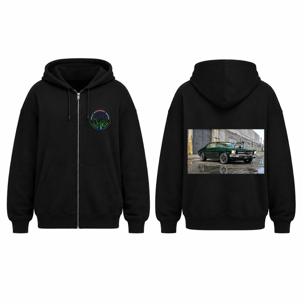 BDG Zip Up Hoodie - Holden HQ Monaro - Blown