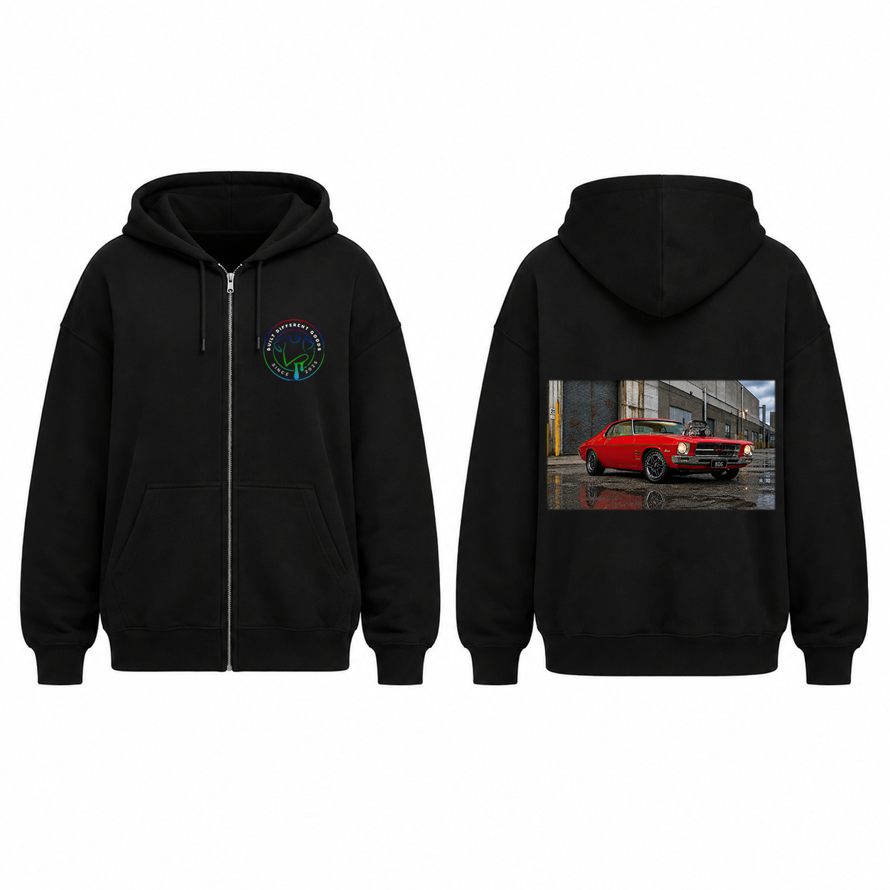 BDG Zip Up Hoodie - Holden HQ Monaro - Blown