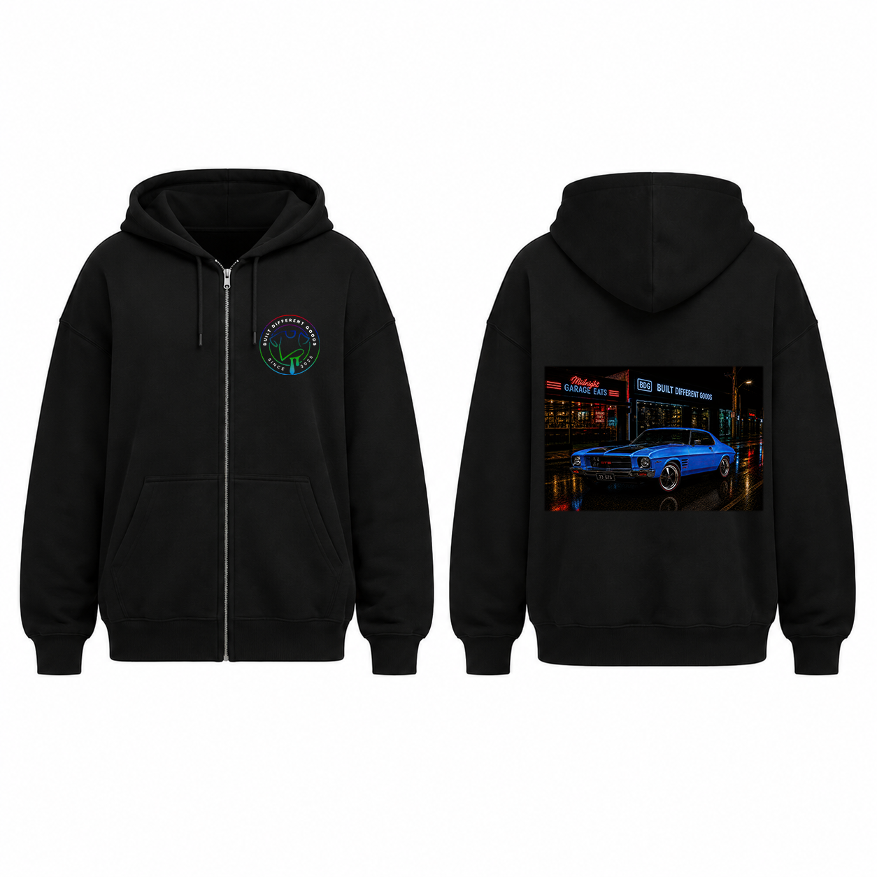 BDG Zip Up Hoodie - Holden HQ Monaro