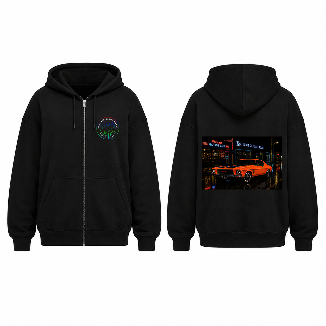 BDG Zip Up Hoodie - Holden HQ Monaro