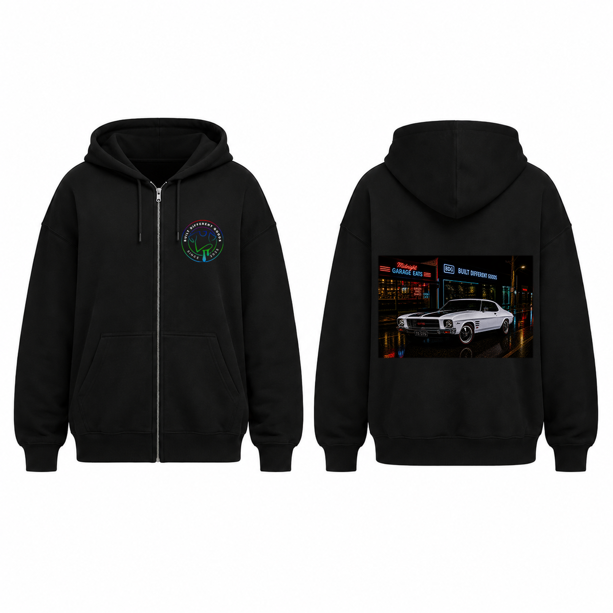 BDG Zip Up Hoodie - Holden HQ Monaro