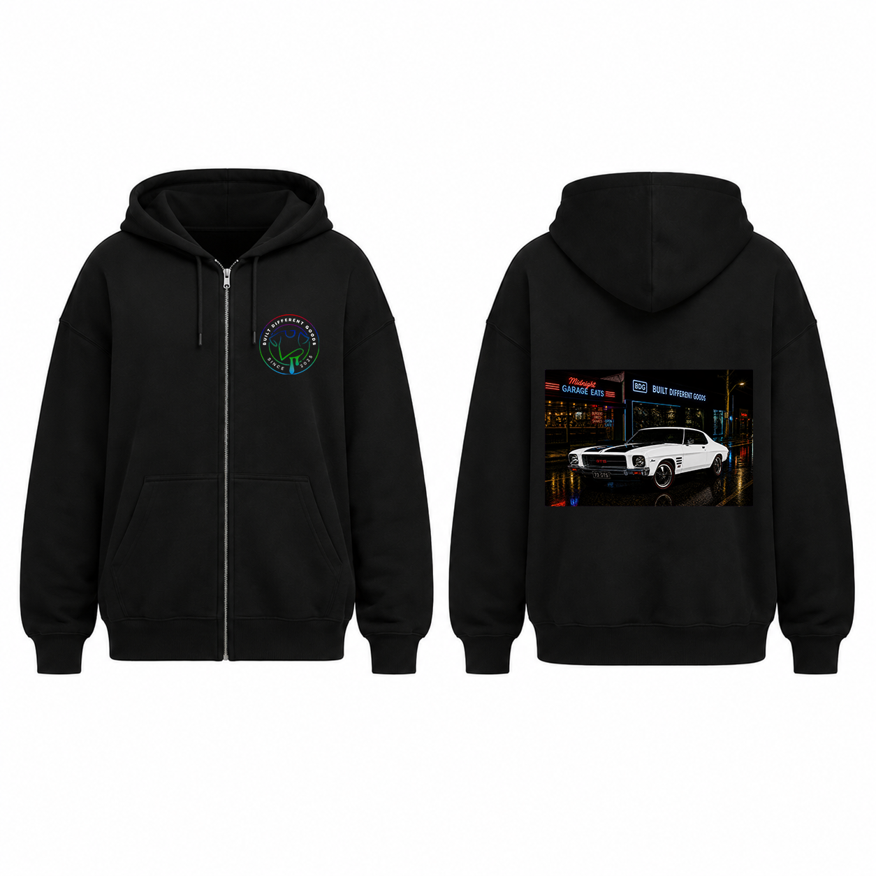 BDG Zip Up Hoodie - Holden HQ Monaro