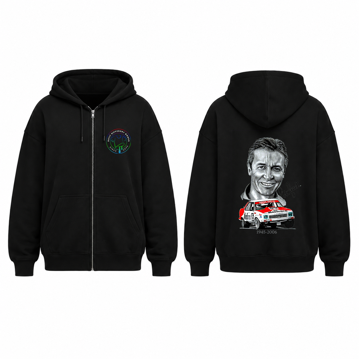 BDG Zip Up Hoodie - Peter Brock RIP