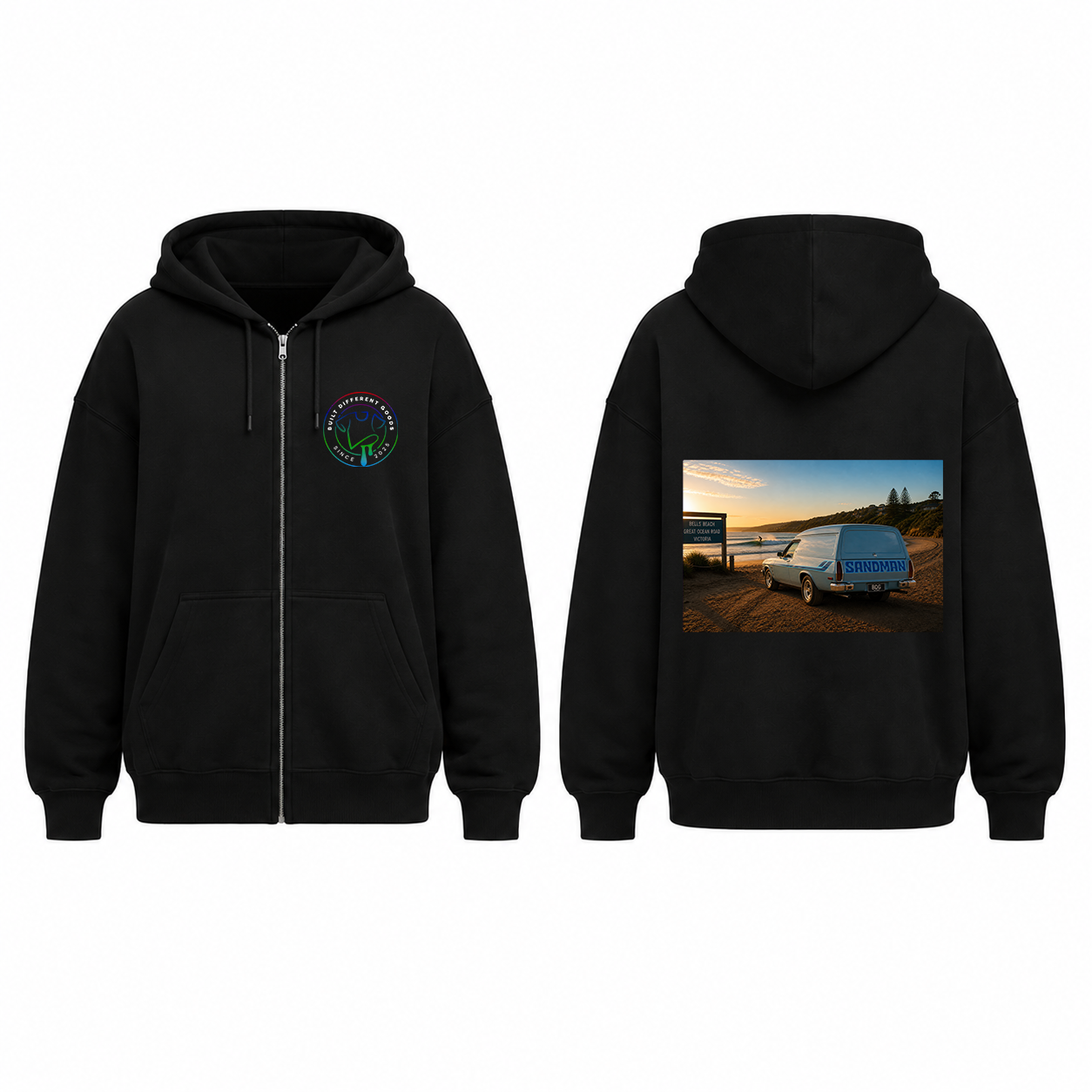 BDG Zip Up Hoodie - Holden Sandman