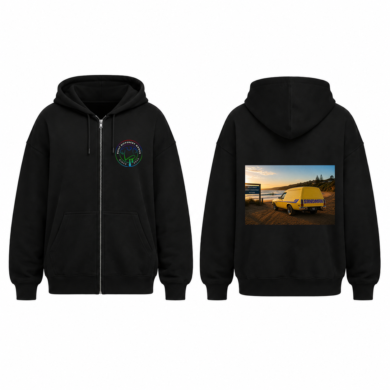 BDG Zip Up Hoodie - Holden Sandman