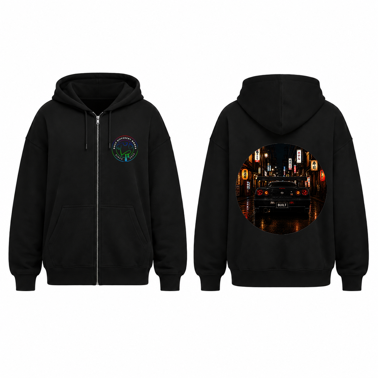 BDG Zip Up Hoodie - Nissan Skyline