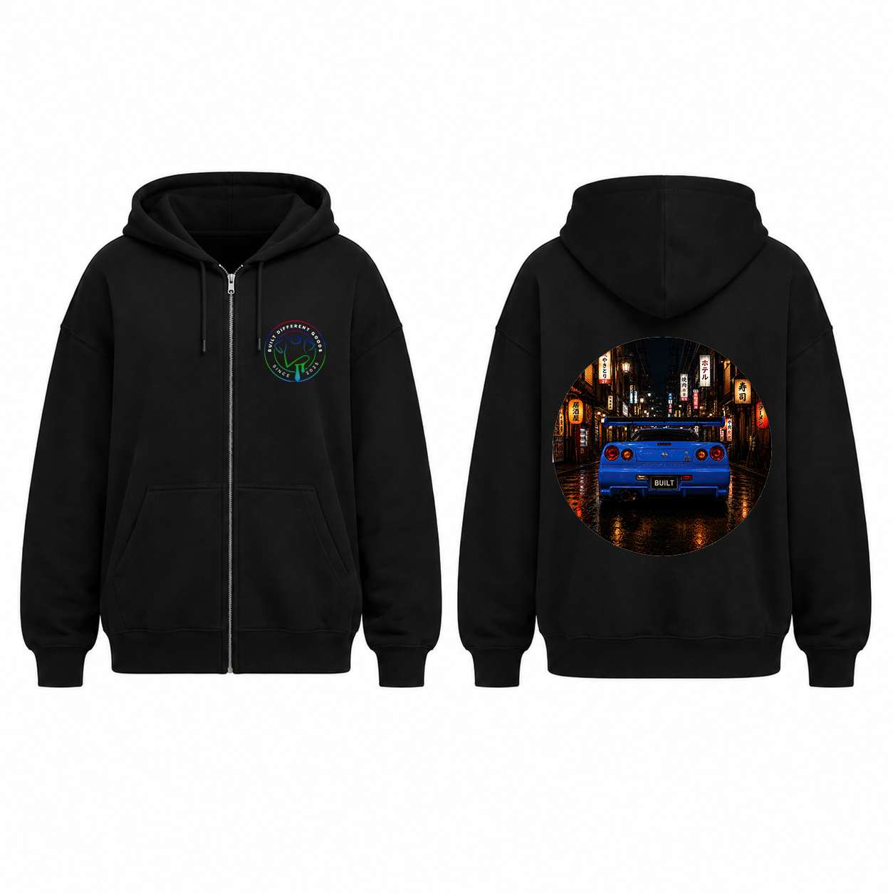 BDG Zip Up Hoodie - Nissan Skyline